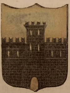 CAVARZERE (VE). Stemma miniato. 2 pagg. di testo. 1868 - Picture 1 of 1