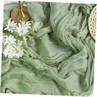 Cheesecloth Table Runner 35x120 Inches for Baby Shower 1 Pack-10FT Sage Green