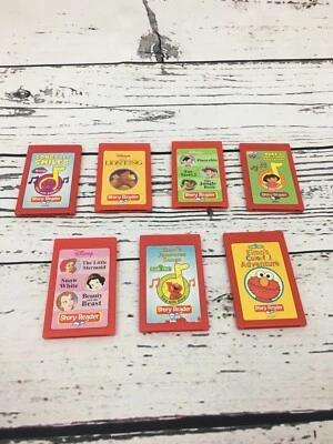 迪士尼巴尼学习玩具系统卡带带粘合剂的故事阅读器书籍 — 第 1/4 张图片