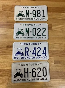 Lot Of 4 Kentucky License Plates Historic Motor Vehicle Pre Owned - Picture 1 of 6