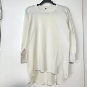 Vintage White 70’s Hanes green tag thermal Waffle longsleeve Insulated X-Large - Picture 1 of 4