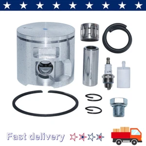 47mm Kolben Kit für Husqvarna 455 Rancher 455 Kraftstofffilter Leitung Lager Motorsägen - Bild 1 von 7