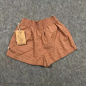 Easy-Peasy Eco Vero Soft Touch Unisex Toddler 5T Brown Cotton Plaid Pull On NWT - Picture 1 of 7