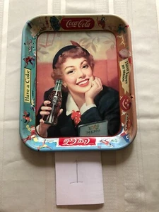 Vintage Coca-Cola Tin Advertising Tray-"Thirst Knows No Season" - Picture 1 of 7