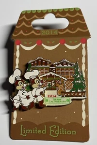 New 2014 Disney Pin Gingerbread House Grand Californian Chip & Dale LE 1200 - Picture 1 of 2