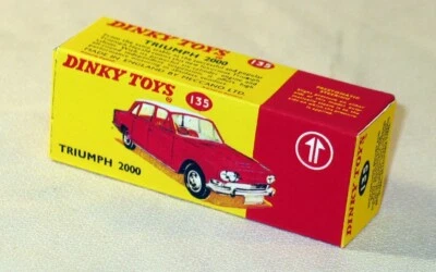 DINKY TOYS 135 TRIUMPH 2000 PROMOTIONNELLE   BOITE VIDE REPRO - Photo 1/2