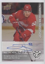 2022 Upper Deck Game Dated Moments Achievement Jonatan Berggren Rookie Auto RC