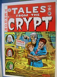 Tales From the Crypt #24 Poster EC Comics quicksand 13" x9-1/2" Wall Art horror - Picture 1 of 2