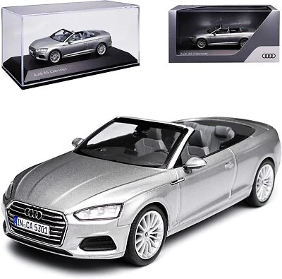 AUDI A5 CABRIOLET TYP 8T FASE II 2016 ARGENTO FLORETT SPARK 5011705331 1/43 - Immagine 1 di 4