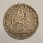 1840 Seated Liberty Half Dollar VF choice original skin