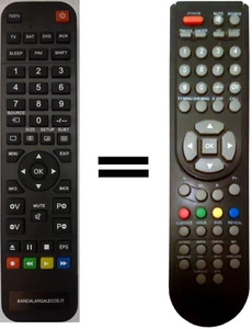 Telecomando gia' programmato per TV HANTAREX - Foto 1 di 1