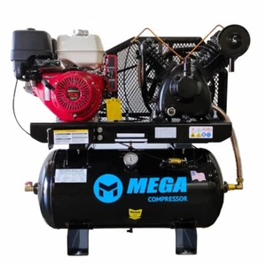 MEGA 13-HP 30-Gallon Two-Stage Truck Mount Air Compressor w/ Electric Start H... - Picture 1 of 1