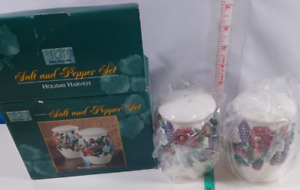 JCP Home Collection Holiday Harvest Salt & Pepper Set brand new in box