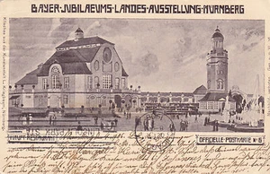 AK Deutschland Nürnberg 1906 Bayerisches Jubiläum Haupt Restaurant #6 nach Chicago - Bild 1 von 2