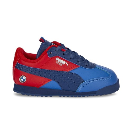 Scarpe casual sneakers PUMA Bmw Mms Roma Via Ac stringate bambino ragazzo blu 307378