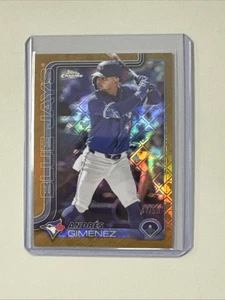 Logofractor cromado Topps 2025 Andrés Giménez dorado/50 - Imagen 1 de 2