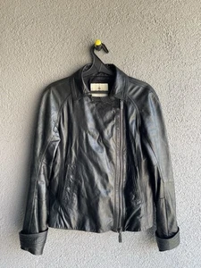 Seltene Bally Damen Lederjacke Farbe Schwarz Größe 8us - Bild 1 von 24