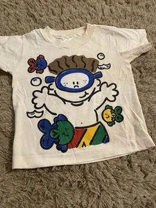 VINTAGE ANVIL YOUTH T SHIRT 4T 1990s SINGLE STITCH - Picture 1 of 4