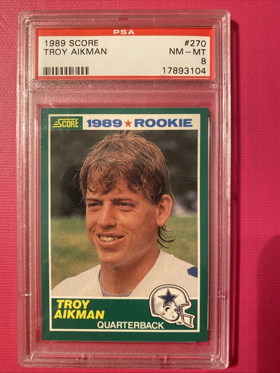 SCORE Troy Aikman Rookie Football Trading Card Singles for sale | eBay