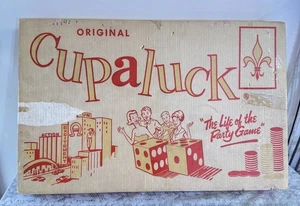 Juego de mesa de dados mecánicos Cupaluck vintage de los años 50 juego completo caja - Imagen 1 de 13