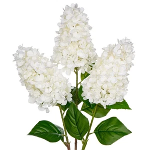 3 PIEZAS Flores Falsas Hortensia Flores Artificiales 28" Largo Tallo Blanco Imitación Flujo... - Imagen 1 de 5