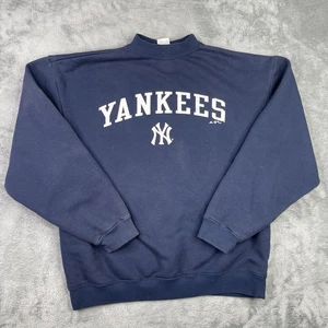 Vintage New York Yankees Sweatshirt Herren mittelblau Adidas Crewneck Pullover - Bild 1 von 16
