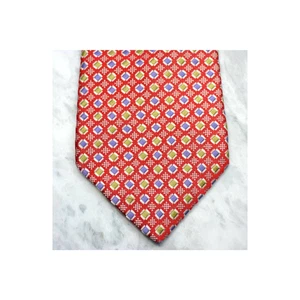 Ike Behar mens necktie Red Square dots tie silk - Picture 1 of 6