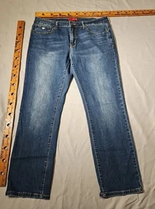 Guess Jeans Herren 36x30 Blau Lincoln Slim Straight Denim Stretch Hose Freizeit - Bild 1 von 19