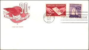 Scott E21 21 Cents Special Delivery House Of Farnam FDC - Unaddressed - Picture 1 of 2