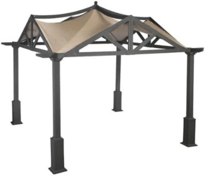 Garden Winds Replacement Canopy for Garden Treasures Pergola Gazebo Model GF-12S - Image 1 of 4