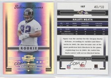 2006 Donruss Threads Century Proof Gold /50 Haloti Ngata #187 Rookie RC