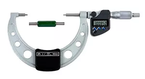 Mitutoyo 3-4” 0.00005" Digital Electronic Spline Small Face Outside Micrometer - Picture 1 of 7