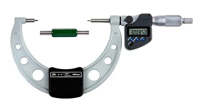 Mitutoyo  3-4” 0.00005" Digital Electronic Spline Small Face Outside Micrometer - Image 1 of 4