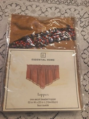 Essential Home ASCOT вышитый бисером топпер искусственная замша золотой балдахин винтажный 53 x 22 дюйма богемное - Изображение 1 из 4