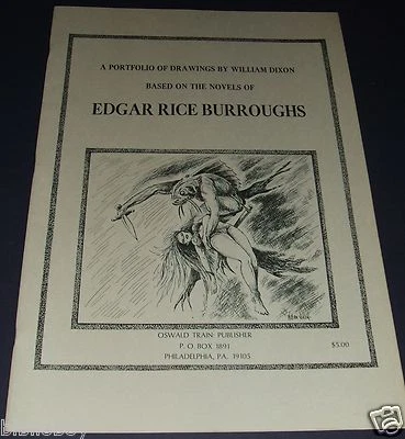 1971 Art Portfolio Drawings by William Dixon Based on Edgar Rice Burroughs Books Foto 1 de 4