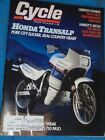 1989 January Cycle  Motorcycle Magazine - Honda XL600V Transalp,HARLEY XR750