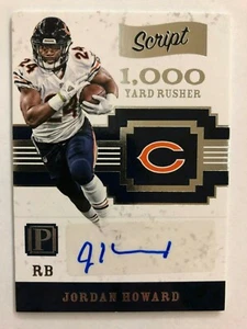 2017 PANINI PANTHEON JORDAN HOWARD MILESTONE SCRIPTS AUTOGRAPH AUTO #'D 19/99 - Picture 1 of 2