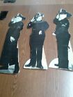 Vintage Three Stooges 18" Free Standing Cardboard Cut Outs
