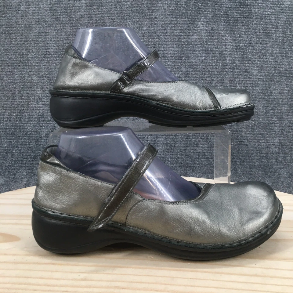 Zapatos Naot para mujer 40 Mary Jane gancho lazo cómodos tacones de cuña gris charol Foto 1 de 4