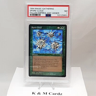MTG - Fallen Empires - Spore Cloud - Graded - PSA 7.0 - Image 1 of 4