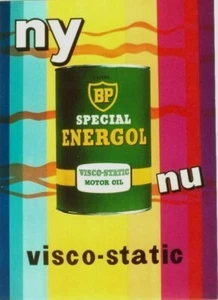 Original vintage poster BP ENERGOL MOTOR OIL CARS c.1960 - Picture 1 of 1