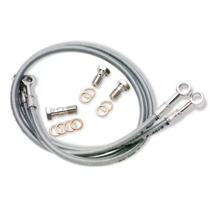 YAMAHA 2001-2005 FZ1 GALFER BRAIDED STAINLESS STEEL FRONT BRAKE LINE KIT - Picture 1 of 7