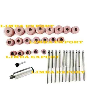 Valve Seat Grinding Stones Set Of 20 Pcs With 11 Pcs Pilots + Stone Holder USA - Picture 1 of 4