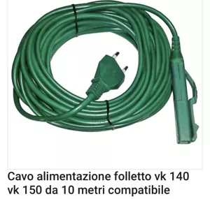 Cavo Folletto Filo da 10mt Folletto VK 140 150 Vorwerk Compatibile - Foto 1 di 2