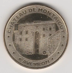 A 2012 TOKEN MEDAILLE SOUVENIR MDP -- 12 360 N°1 CHÂTEAU DE MONTAIGUT / AVEYRON - Picture 1 of 2