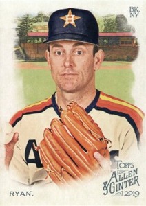 2019 Topps Allen & Ginter's Baseball Nolan Ryan Houston Astros #11 MLB HOU HOF