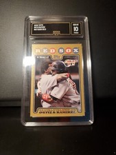 GMA 10 2008 Topps Gold Border #99 David Ortiz, Manny Ramirez /2008, 