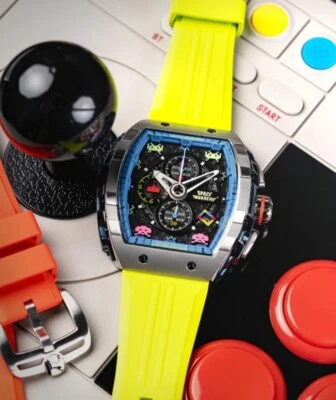 Nuevo Juego Completo Caja Reloj Invasores Espaciales Edición Limitada y Papeles Banda Extra Foto 1 de 4