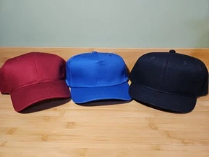 vintage visor blank snapback Hook Loop hat cap deadstock 80s- Youth New Era - Picture 1 of 8