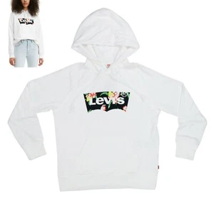 Levi's Pullover Kangaroo Pocket Logo Floral Graphic Hoodie Sweatshirt XS NWT - Picture 1 of 1
